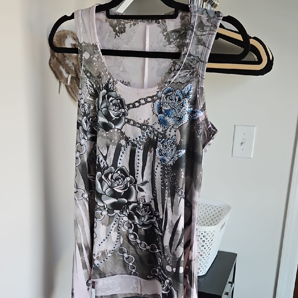 Floral Graphic Tank Top